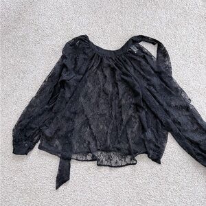 H&M Black Lace Top